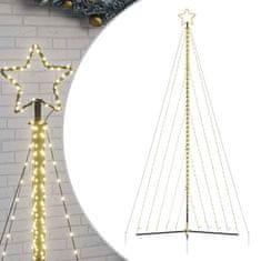 Vidaxl Lučke za novoletno jelko 570 LED diod hladno tople bele 399 cm