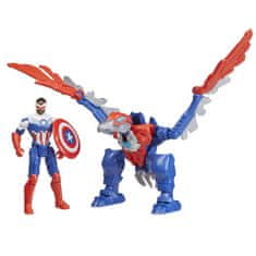 HASBRO Hasbro Mech Strike Mechasaurus Capitan America 2pak figure