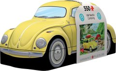 EuroGraphics Sestavljanka v pločevinasti škatli Volkswagen Beetle v kampu 550 kosov