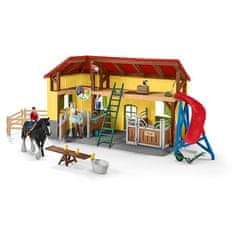 Schleich Farm World 42485 Hlev za konje z dodatki