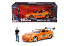 Jada Toys Hitri in drzni avto 1995 Toyota Supra 1:24 + figura Briana O'Connerja