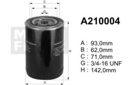 Denckermann A210004 (OP525, A210112, A210128)Oljni filter DENCKERMANN