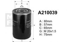 Denckermann A210039 (OP617, OP536) oljni filterDENCKERMANN