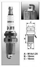 Brisk ER17YP-1 (1796) vžigalna svečka BRISKPlatina - Vžigalne svečke