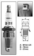 Brisk LR15YC (1314) BRISKSuper vžigalna svečka