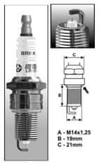 Brisk LR14YS (1353) Vžigalna svečka BRISKSilver LPG/CNG - vžigalna svečka