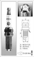 Brisk MOR12LGS (3166) BRISKPremium LGS vžigalni svečki - vžigalni svečki