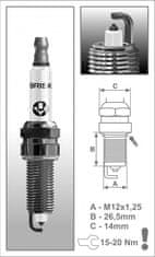 Brisk MR14LC (1587) vžigalna sveča BRISKSuper