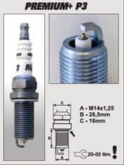 Brisk P3+ (1621) ER15YIR-1 BRISK Premium+ IRIDIUM vžigalni svečki