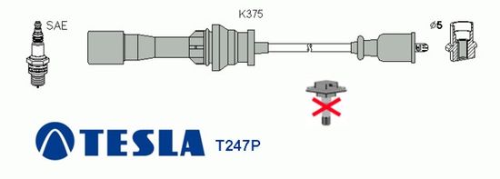 TESLA T247P Kabli za vžig TESLA