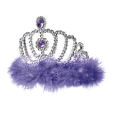 Miramarket VIJOLIČNI TINSEL DIADEM KRALJICA PRINCESA