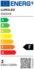 LUMILED 10x LED žarnica GU10 1,5W = 15W 135lm 3000K Toplo bela 36°