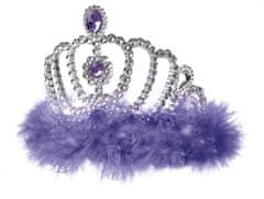 Miramarket VIJOLIČNI TINSEL DIADEM KRALJICA PRINCESA