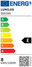 LUMILED 6x LED žarnica EDISON ST64 E27 8W = 60W 880lm 3000K Toplo bela 360°