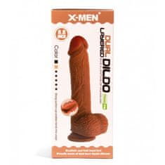 X-MEN DILDO X-MEN Dual Layered Brown 8,8'' 