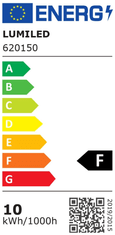 LUMILED 6x LED žarnica E27 P40 10W = 75W 1055lm 6500K Hladno bela 180°