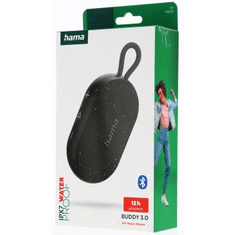 Hama Buddy 3.0, zvočnik Bluetooth, 6 W, vodoodporen IPX7, črn