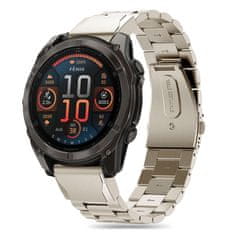 Tech-protect Stainless pašček za Garmin Fenix 5x / 5x Plus / 6x / 6x Pro / 7x / 8 51mm, titanium