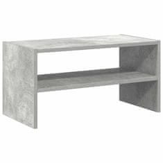 Vidaxl Regal za čevlje zložljiva betonsko sivo 60x30x30,5 cm