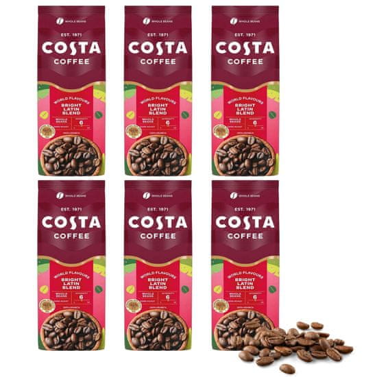 COSTA COFFEE Costa Coffee Kava Bright Blend Medium Ziarnista, Kavna Zrna 1 kg