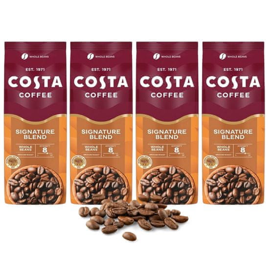 COSTA COFFEE Costa Coffee Kava Signature Blend Medium Zrnasta, Coffee Beans 1kg