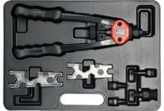 YATO Klešče za kovičenje za matice M5 – M12 dolžine 330 mm, s kompletom Yato kovic