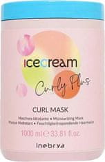 Inebrya Vlažilna maska za kodraste in valovite lase Ice Cream Curly Plus (Curl Mask) 1000 ml