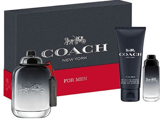 Coach For Men - EDT 100 ml + sprchový gel 100 ml + EDT 15 ml