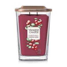 Yankee Candle Aromatična sveča velika kvadratna kandirana brusnica 552 g