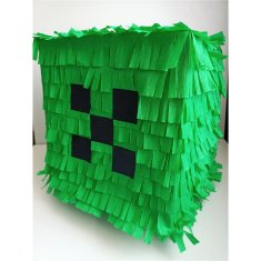 Miramarket PINIATA PIKSEL GREEN GAMING CUBE 30x30 cm