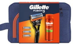 Gillette darilni set: britvica Fusion + gel Fusion 200 ml