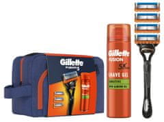 Gillette darilni set: britvica Fusion + gel Fusion 200 ml