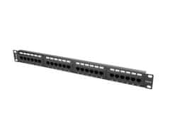 Lanberg PATCH PANEL 24 PORTOV 1U 19" CAT.5E BLACK