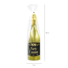 Miramarket CONFETTI GOLDEN CHAMPION BOTTLE 32cm BIRTHDAY BRIDAL