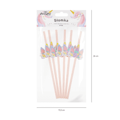 Miramarket Slamnata cev Unicorn 6pcs.GIRL'S BIRTHDAY