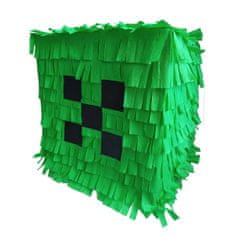 Miramarket PINIATA PIKSEL GREEN GAMING CUBE 30x30 cm