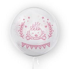 Miramarket Transparentna deklica balon 45cm BABY SHOWE