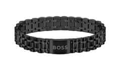 Hugo Boss Elegantna črna moška zapestnica Owan 1580646