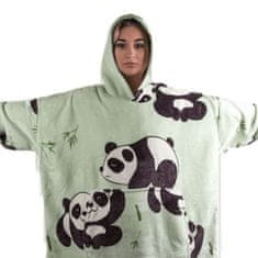 CoZy Hoodie odeja z rokavi - Panda