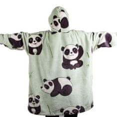 CoZy Hoodie odeja z rokavi - Panda