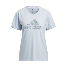 Adidas Majice obutev za trening svetlo modra S Wmns Badge OF Sport Necessi