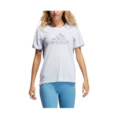 Adidas Majice obutev za trening svetlo modra S Wmns Badge OF Sport Necessi