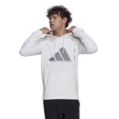 Adidas Športni pulover bela 182 - 187 cm/XL 3 Stripes