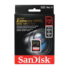 SanDisk Extreme PRO SDXC 256GB 300MB/s V90 UHS-II