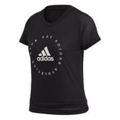 Adidas Majice obutev za trening črna S Slim Graphic