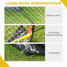 HOMCOM Football Goals Set 2 Football Net Mini Goals Zložljive Za Vrt Ali Park Za Otroke In Odrasle Jeklo Poliester Črna 186 X 90 X 89 Cm 