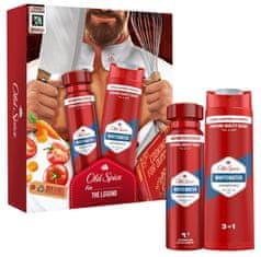 Old Spice Whitewater Chef darilni set z deodorantom v spreju 150 ml in gelom za prhanje 250 ml