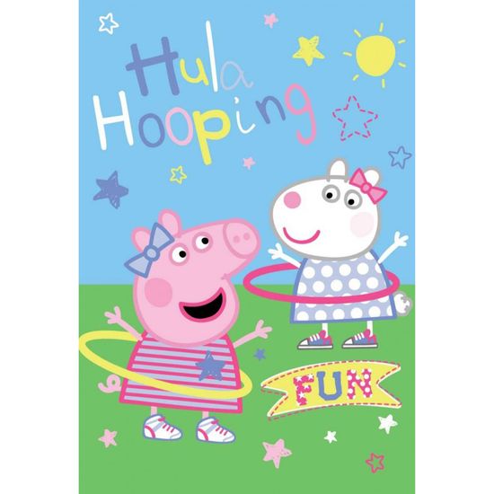 Peppa Pig Odeja Pujsa Pepa - Hula Hooping