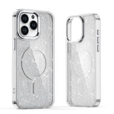 MG Glitter MagSafe ovitek za iPhone 16 Pro, belo