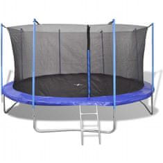 Vidaxl Trampolin 5-delni komplet 4,26 m